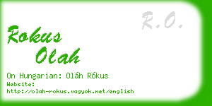 rokus olah business card