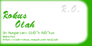 rokus olah business card
